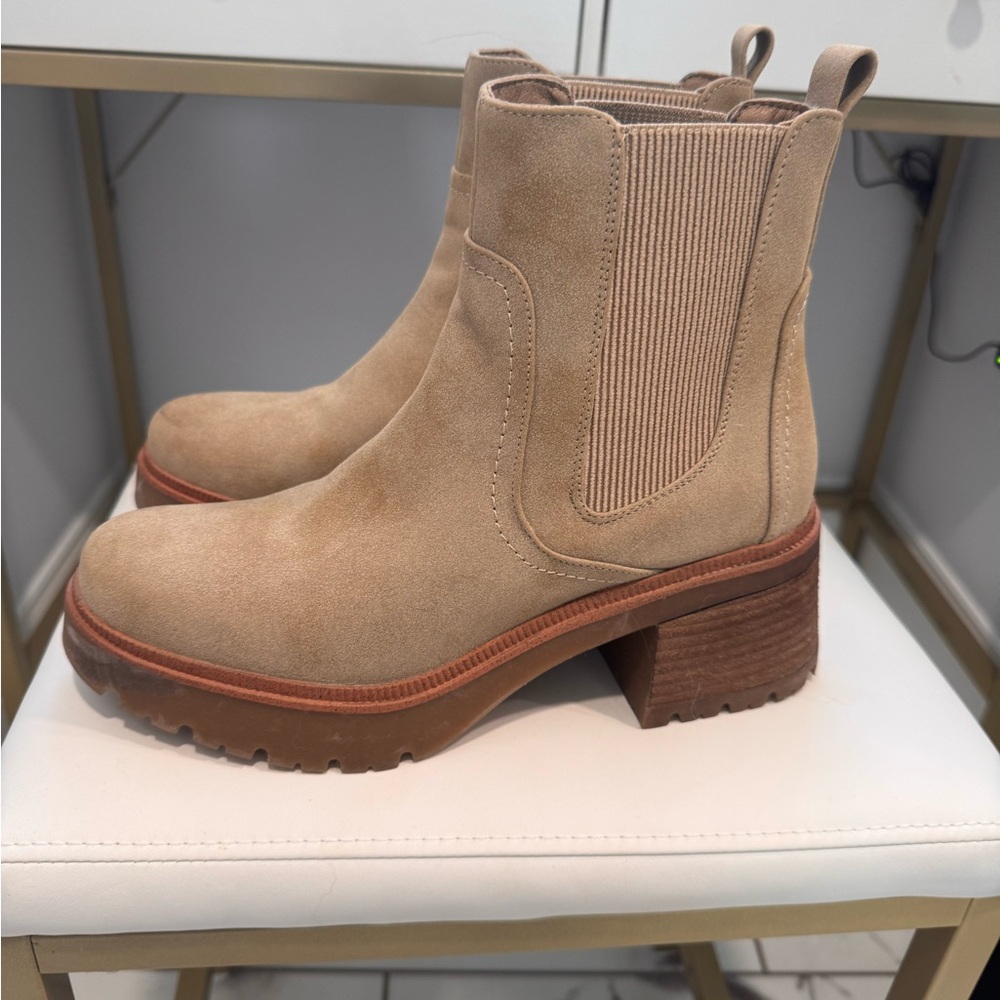Tan Suede Ankle Boots